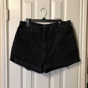 Bill Blass Black High Waisted Jean Vintage Shorts